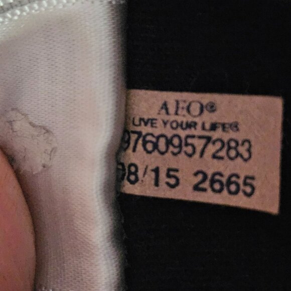 AEO Velvet Jeggings Women's Black Super Stretch Skinny Size 6 VTG Old School - Picture 15 of 16